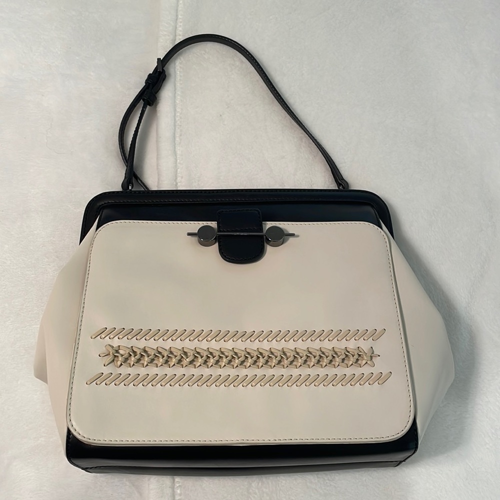 Jason Wu Black and Crème Daphne Bag Purse
